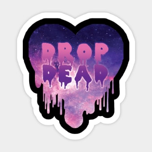 Pastel Goth Drop Dead Sticker